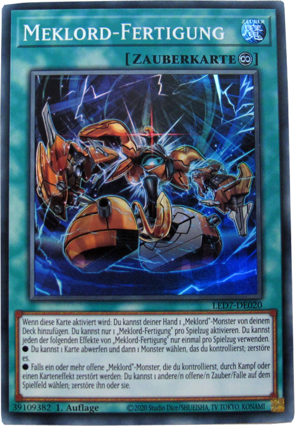 LED7-DE020 Meklord-Fertigung Super Rare deutsch