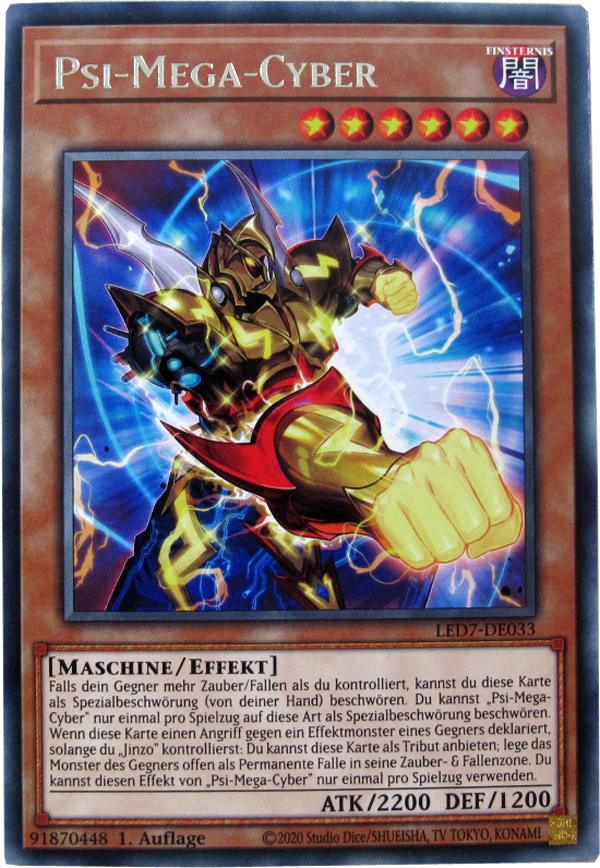 LED7-DE033 Psi-Mega-Cyber Rare deutsch