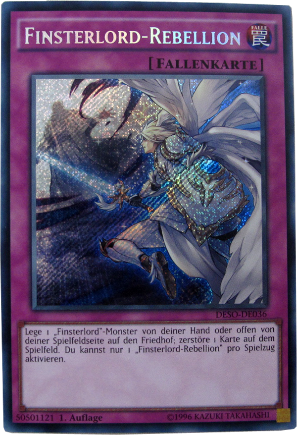 DESO-DE036 Finsterlord-Rebellion Secret Rare deutsch
