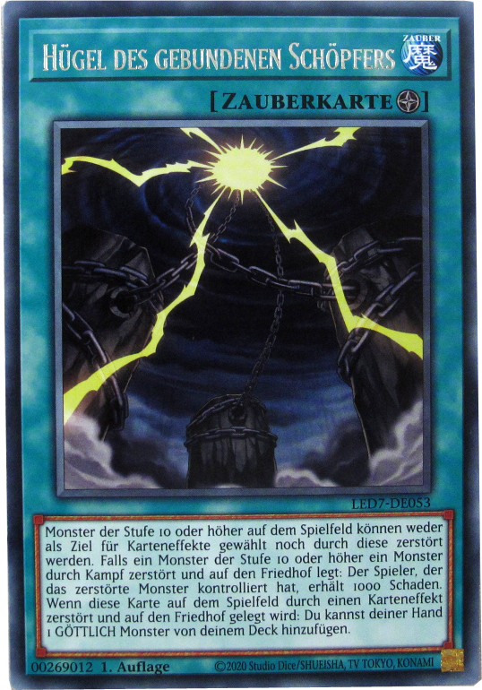 LED7-DE053 Hügel des gebundenen Schöpfers Rare deutsch