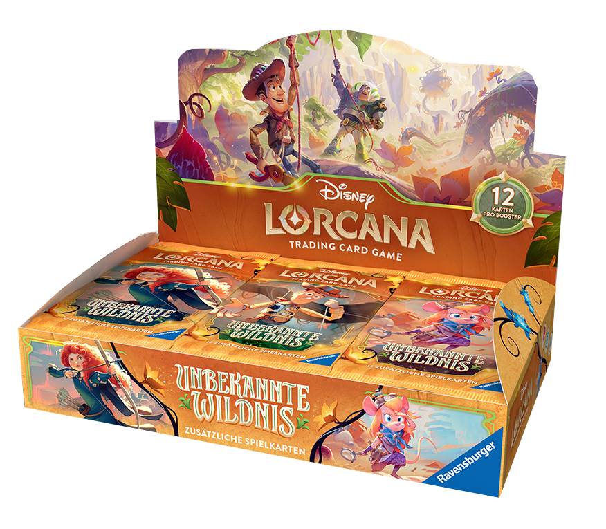 Disney Lorcana Unbekannte Wildnis Booster Display deutsch