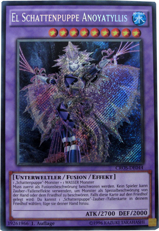 CROS-DE044 El Schattenpuppe Anoyatyllis Secret Rare deutsch