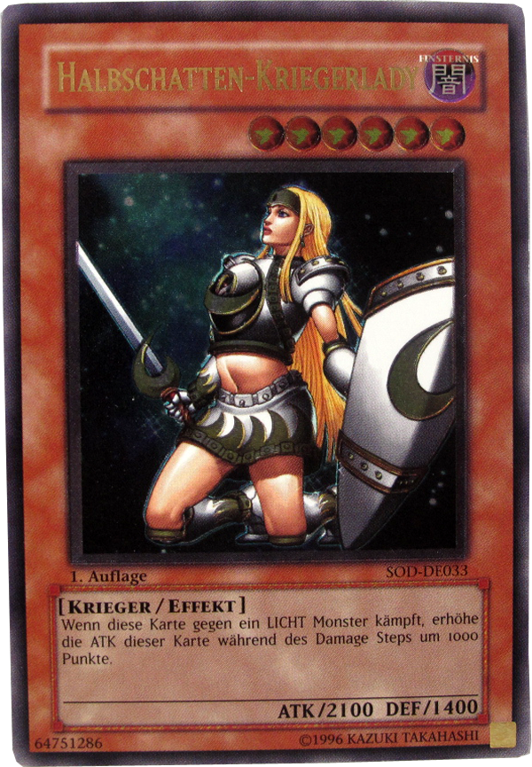 SOD-DE033 Halbschatten-Kriegerlady Ultimate Rare deutsch