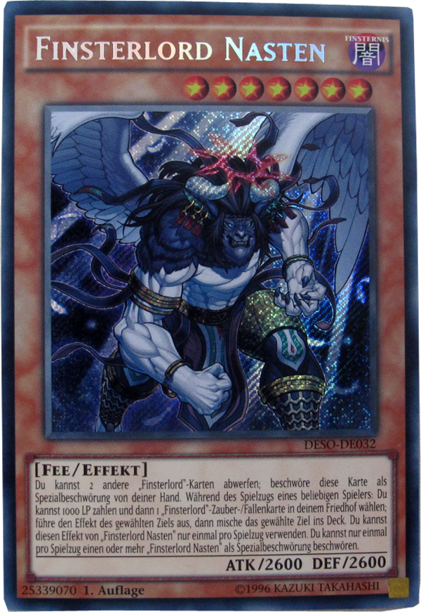 DESO-DE032 Finsterlord Nasten Secret Rare deutsch